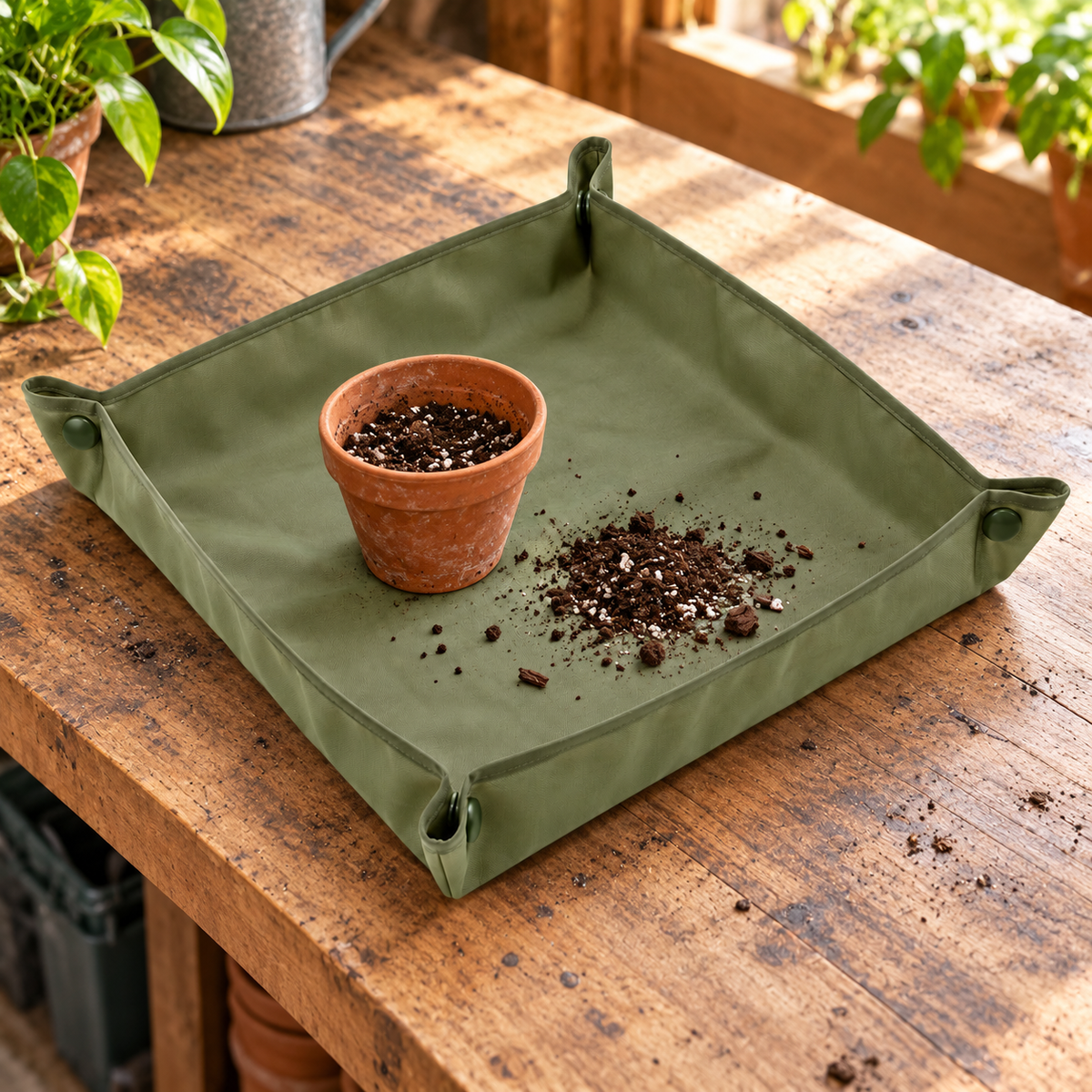 Fern Planting Mat garden scene and product details